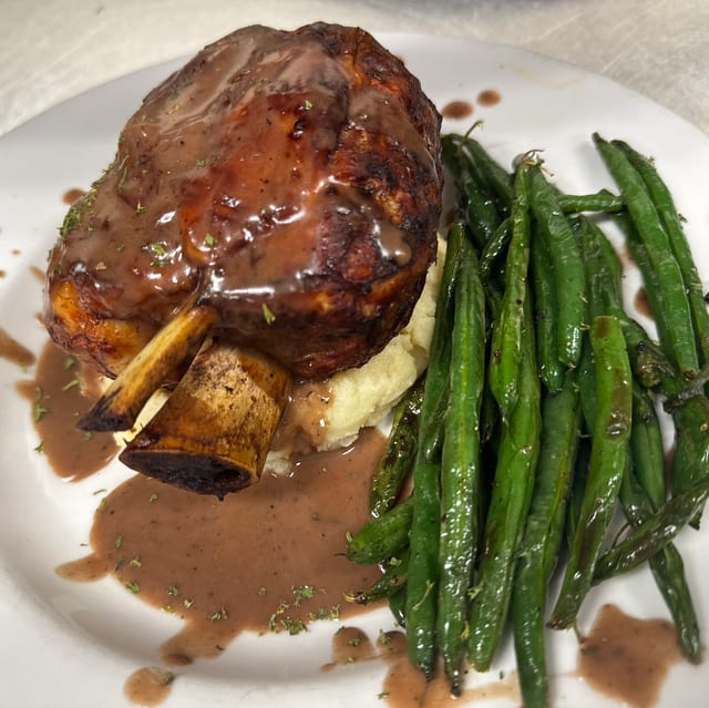 Pork Osso Bucco.