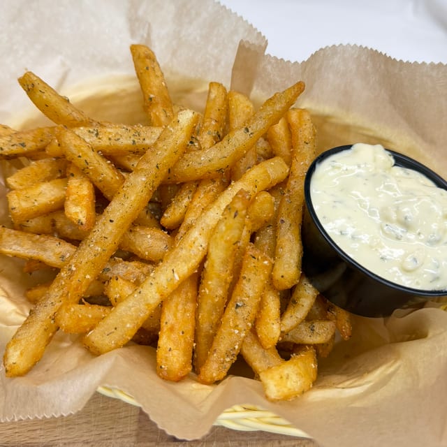 Duck Fat Fries with Garlic Aioli.
