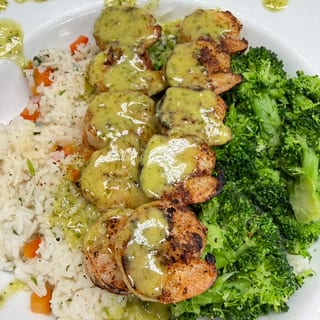 (10) Blackened Shrimp Skewers