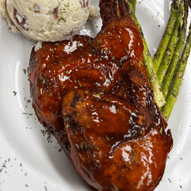 Oven Roasted Half Chicken.